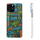 Urban Graffiti Style Phone Case - Cool and Chic for Girls