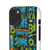 Graffiti Chic Phone Case: Urban Style with a Feminine Twist - Phone Case by Printify | Unique designs from ArteoDesign