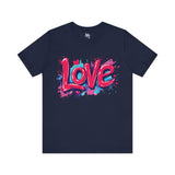 Dynamic Love Graffiti T-Shirt - Black Streetwear Style