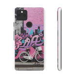 Chic Graffiti Phone Case - Feminine Urban Style for Girls