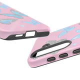 Y2K Butterfly Pink iPhone Case – Glitter Aesthetic