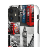 Graffiti Phone Case: London Skyline, Neon Accents, Edgy Styl - Phone Case by Printify | Unique designs from ArteoDesign