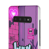 Graffiti Phone Case: Urban Chic for Girls with a Twist - Phone Case by Printify | Unique designs from ArteoDesign