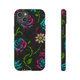 Urban Floral Graffiti Phone Case – Neon Street Art Vibes for iPhone & Samsung