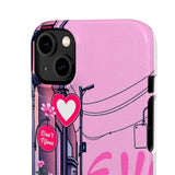 Streetwear Graffiti Phone Case for Girls - Soft and Bold Style