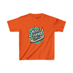 Just Land Boys T-Shirt - Skateboarding Graphic Tee for Ages 3-12