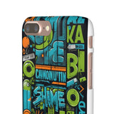 Graffiti Chic Phone Case: Urban Style with a Feminine Twist - Phone Case by Printify | Unique designs from ArteoDesign