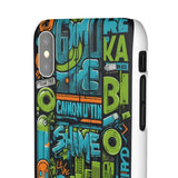 Graffiti Chic Phone Case: Urban Style with a Feminine Twist - Phone Case by Printify | Unique designs from ArteoDesign