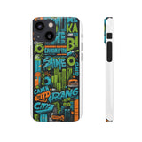 Urban Graffiti Style Phone Case - Cool and Chic for Girls