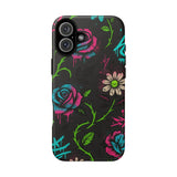 Urban Floral Graffiti Phone Case – Neon Street Art Vibes for iPhone & Samsung