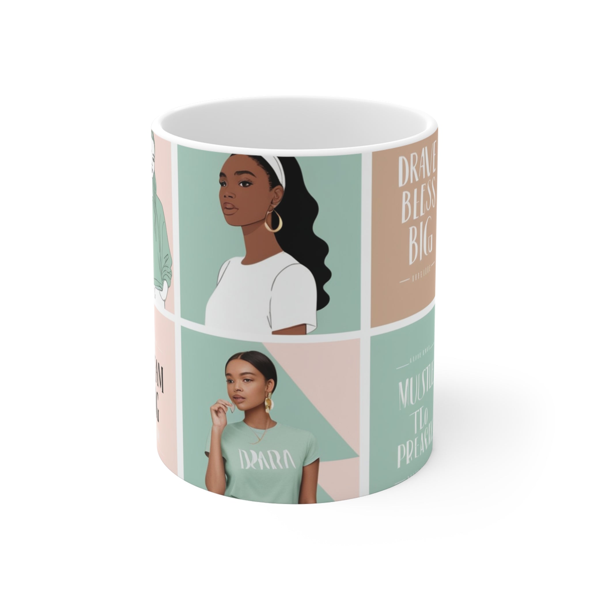 Empowered Women Mug – Inspirational Modern Art Mug