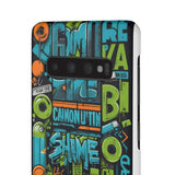 Graffiti Chic Phone Case: Urban Style with a Feminine Twist - Phone Case by Printify | Unique designs from ArteoDesign