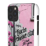 Graffiti Phone Case: Urban Chic with a Feminine Twist - Phone Case by Printify | Unique designs from ArteoDesign