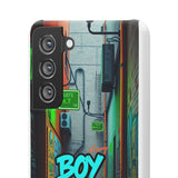 Urban Graffiti Phone Case - Gritty Streetwear for Boys