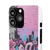 Chic Graffiti Phone Case - Feminine Urban Style for Girls