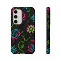 Urban Floral Graffiti Phone Case – Neon Street Art Vibes for iPhone & Samsung