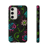 Urban Floral Graffiti Phone Case – Neon Street Art Vibes for iPhone & Samsung