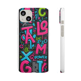 Graffiti Phone Case for Girls: Urban Chic Meets Street Style - Phone Case by Printify | Unique designs from ArteoDesign