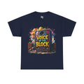Voice of the Block Graffiti Speaker Tee – Navy