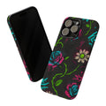 Urban Floral Graffiti Phone Case – Neon Street Art Vibes for iPhone & Samsung