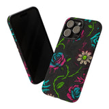 Urban Floral Graffiti Phone Case – Neon Street Art Vibes for iPhone & Samsung