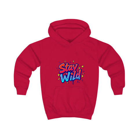 Stay Wild Kids Hoodie – Vibrant Playful Design