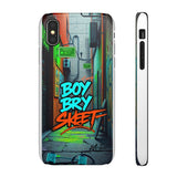 Urban Graffiti Phone Case for Boys - Gritty Streetwear Style