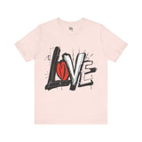 Pink Love Graffiti T-Shirt - Valentine's Day Streetwear