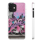 Chic Graffiti Phone Case - Feminine Urban Style for Girls