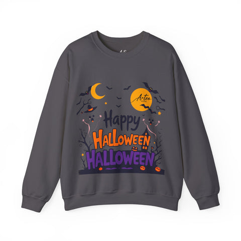 Happy Halloween Sweatshirt – Spooky Halloween Print for Festive Comfort