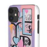 Graffiti Phone Case for Girls: Urban Chic Meets Feminine Sty - Phone Case by Printify | Unique designs from ArteoDesign