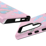 Y2K Butterfly Pink iPhone Case – Glitter Aesthetic
