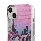 Chic Graffiti Phone Case - Feminine Urban Style for Girls