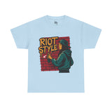 Riot Style T-Shirt – Black Urban Graffiti Tee UK