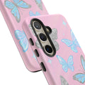 Y2K Butterfly Pink iPhone Case – Glitter Aesthetic