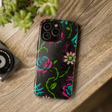 Urban Floral Graffiti Phone Case – Neon Street Art Vibes for iPhone & Samsung