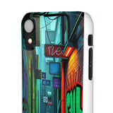 Urban Graffiti Chic: London Skyline Phone Case for Girls - Phone Case by Printify | Unique designs from ArteoDesign