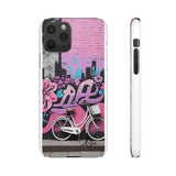 Chic Graffiti Phone Case - Feminine Urban Style for Girls