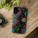 Urban Floral Graffiti Phone Case – Neon Street Art Vibes for iPhone & Samsung