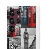 Graffiti Phone Case: London Skyline, Neon Accents, Edgy Styl - Phone Case by Printify | Unique designs from ArteoDesign