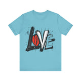 Love Graffiti Pink T-Shirt - Streetwear for Valentine’s Day