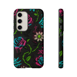 Urban Floral Graffiti Phone Case – Neon Street Art Vibes for iPhone & Samsung
