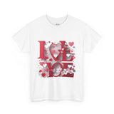 LOVE Graphic Valentine's Day T-Shirt – Romantic Heart Design Tee