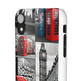 Graffiti Phone Case: London Skyline, Neon Accents, Edgy Styl - Phone Case by Printify | Unique designs from ArteoDesign