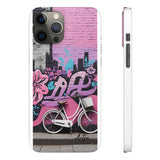 Chic Graffiti Phone Case - Feminine Urban Style for Girls