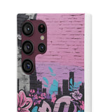 Chic Graffiti Phone Case - Feminine Urban Style for Girls