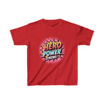 Hero Power Strong T-Shirt - Empowering Kids Tee for Girls Ages 3-12