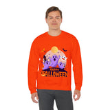 Halloween Ghost Sweatshirt – Cute Spooky "Happy Halloween" Design