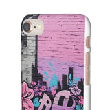 Chic Graffiti Phone Case - Feminine Urban Style for Girls