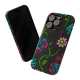 Urban Floral Graffiti Phone Case – Neon Street Art Vibes for iPhone & Samsung